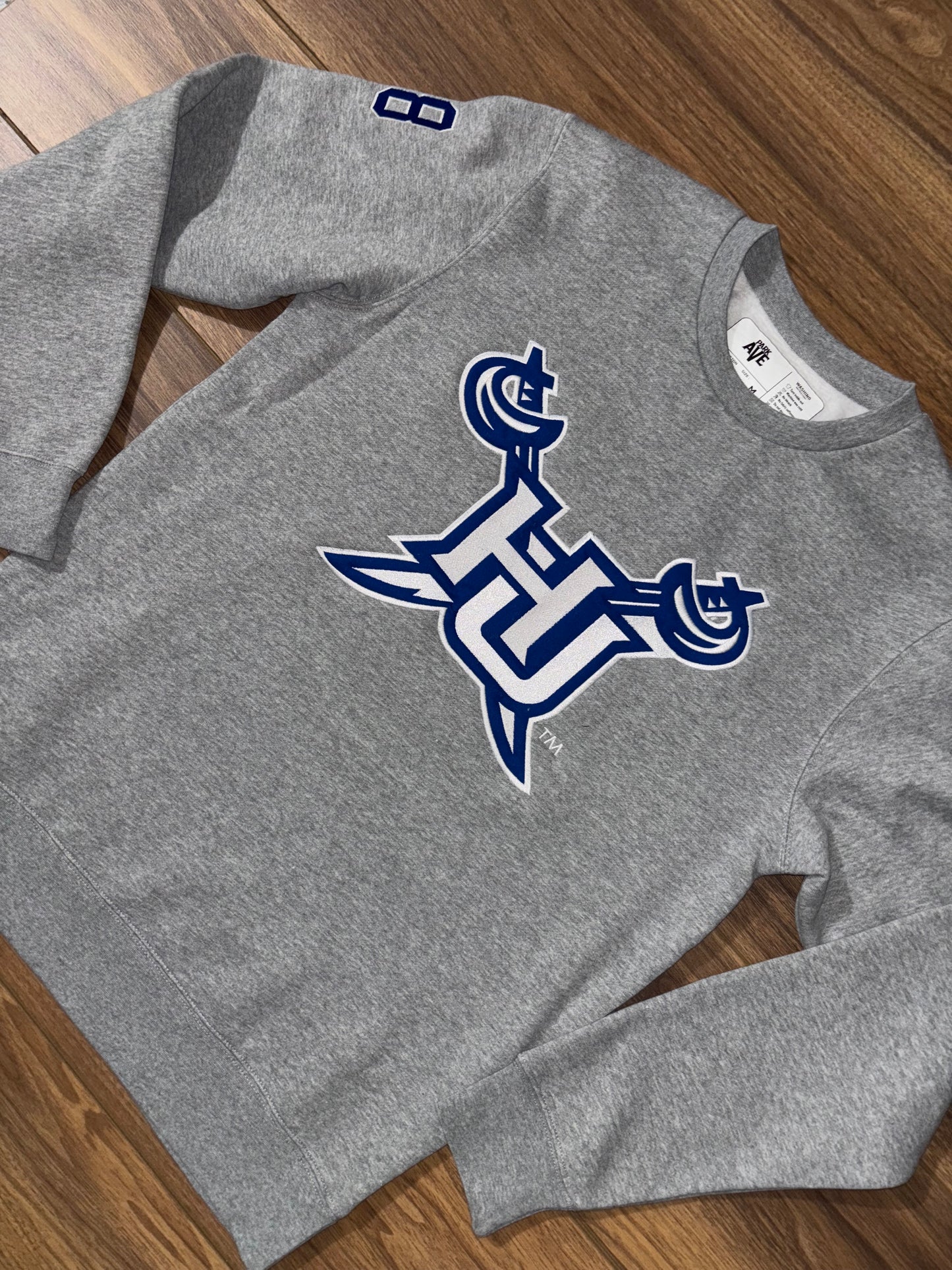 Hampton University “HU Pirates” Crew – Grey