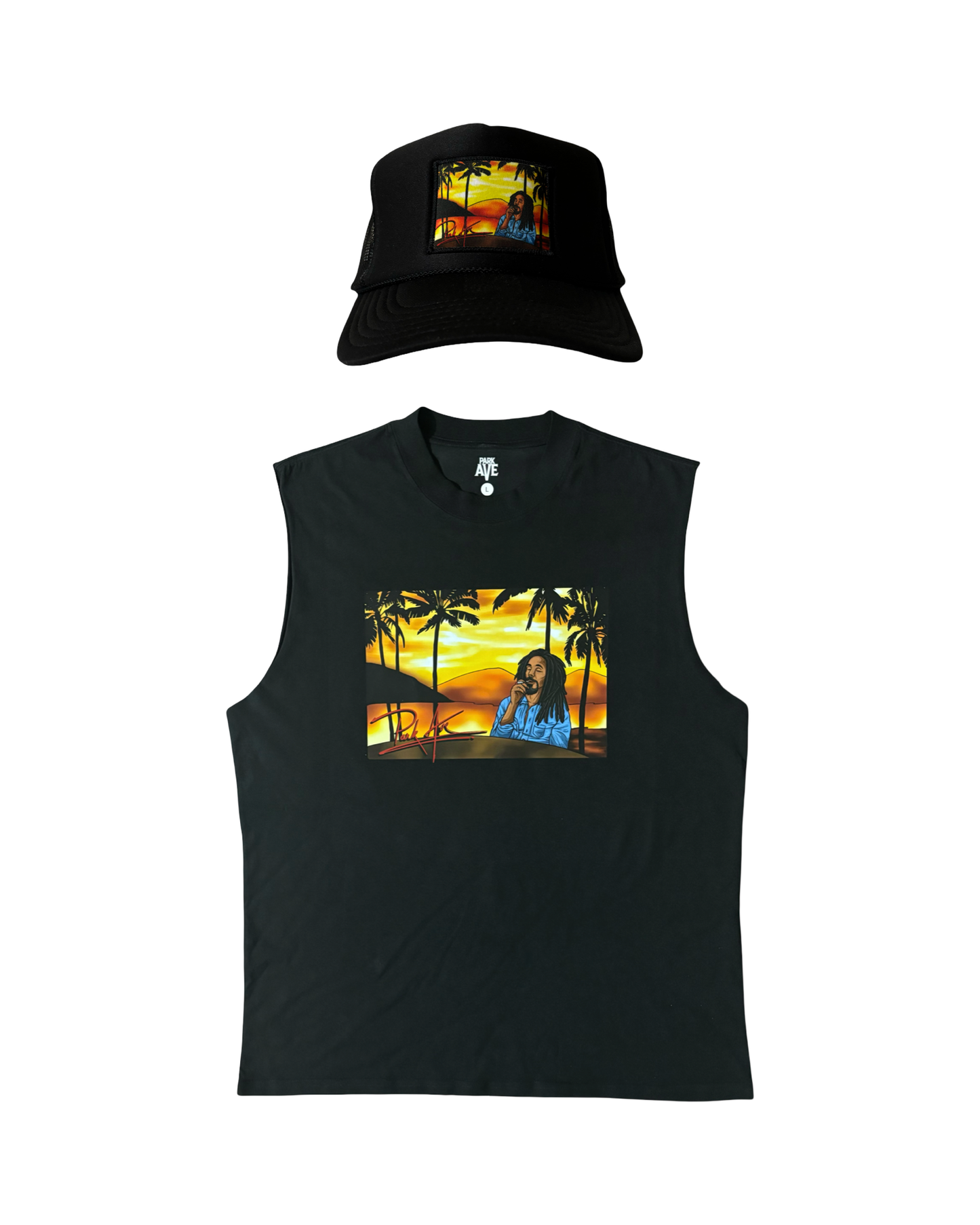 Chill Vibes Faded Tank