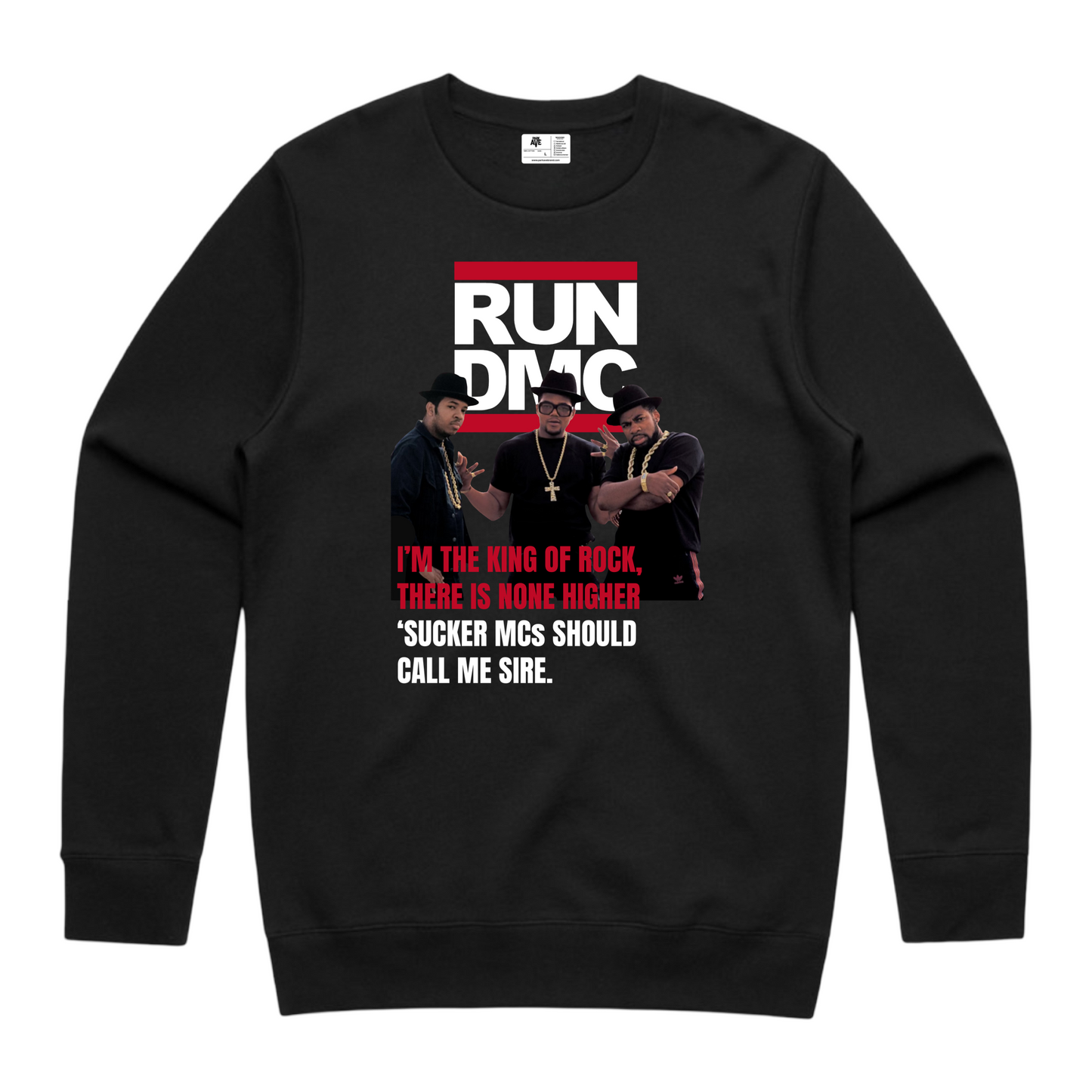 RUN DMC “King of Rock” Crewneck Sweatshirt