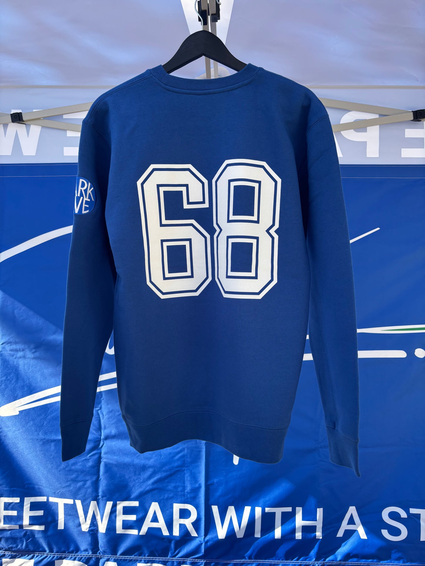Hampton University “68 Legacy” Collegiate Crewneck — Royal Blue