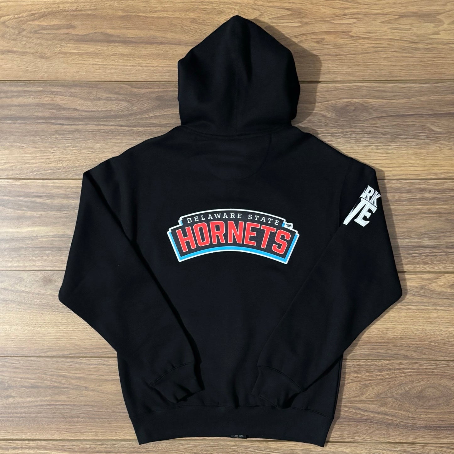 Delaware State Hornets Full-Zip Hoodie – Black
