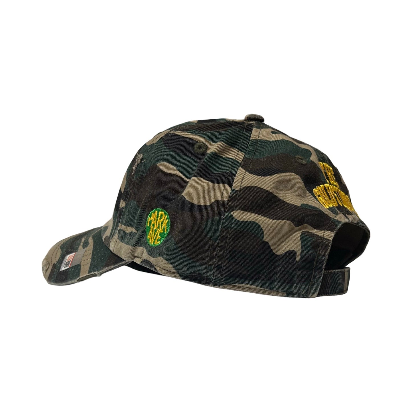Norfolk State Gold Standard Camo Distressed Dad Hat
