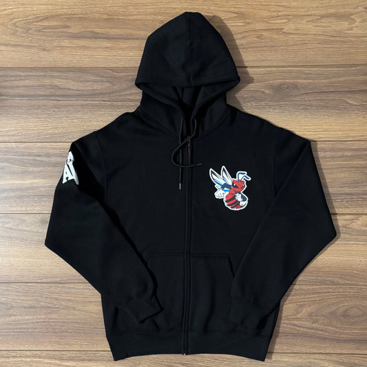 Delaware State Hornets Full-Zip Hoodie – Black