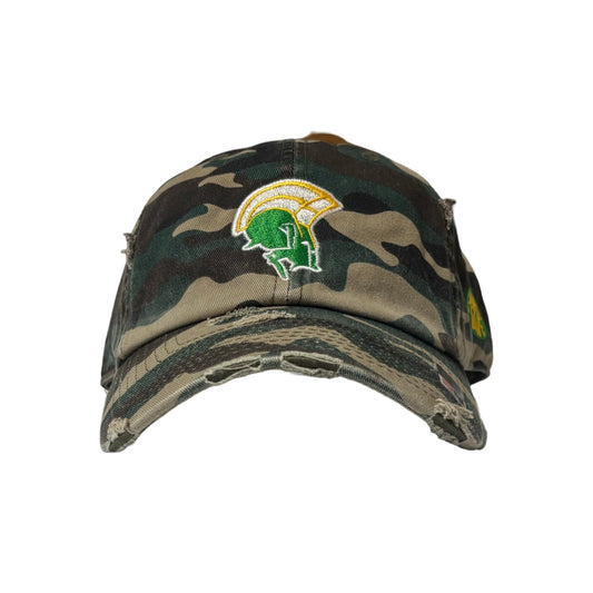 Norfolk State Gold Standard Camo Distressed Dad Hat