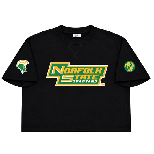 Norfolk State Spartans Women's Cropped French Terry Tee