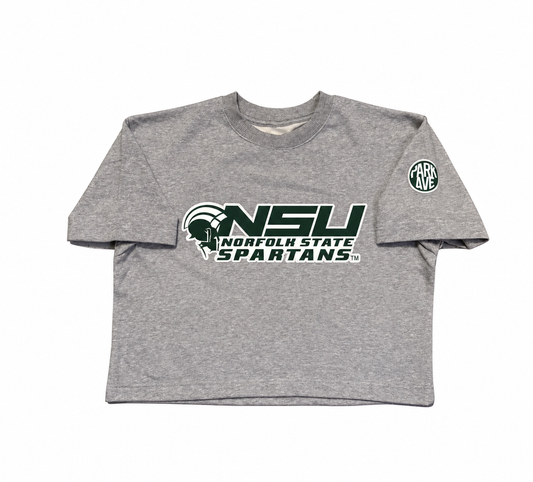 Norfolk State Spartans Women's Cropped French Terry Tee