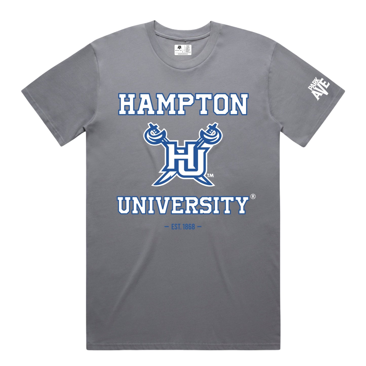 Hampton University “HU Pirates” Tee – Grey