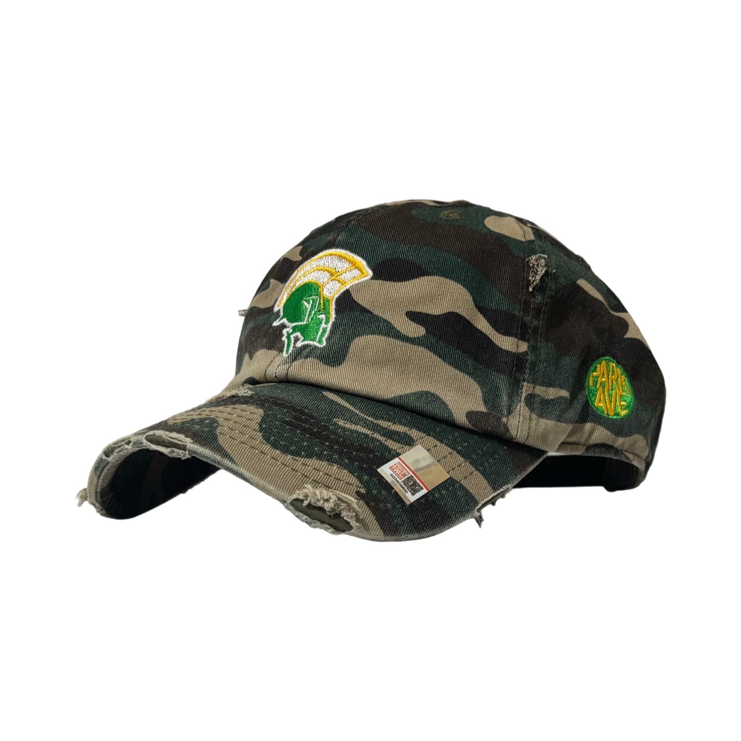 Norfolk State Gold Standard Camo Distressed Dad Hat