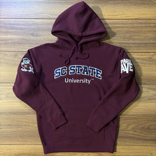 SC State University Bulldog Hoodie - Maroon Heavyweight