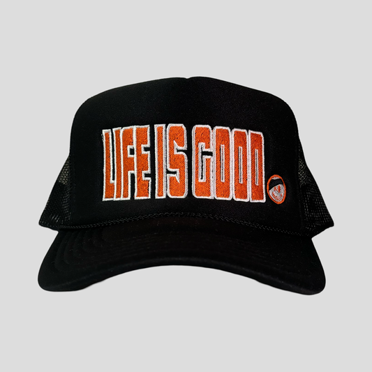 LIFE IS GOOD TRUCKER HAT