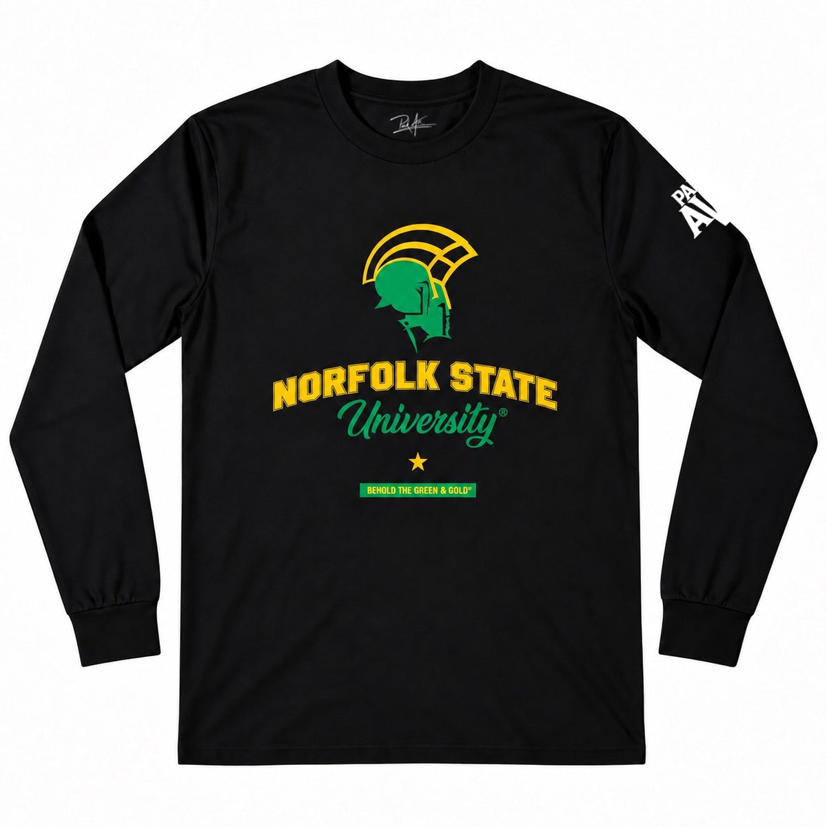NSU Spartan Black Long Sleeve Tee