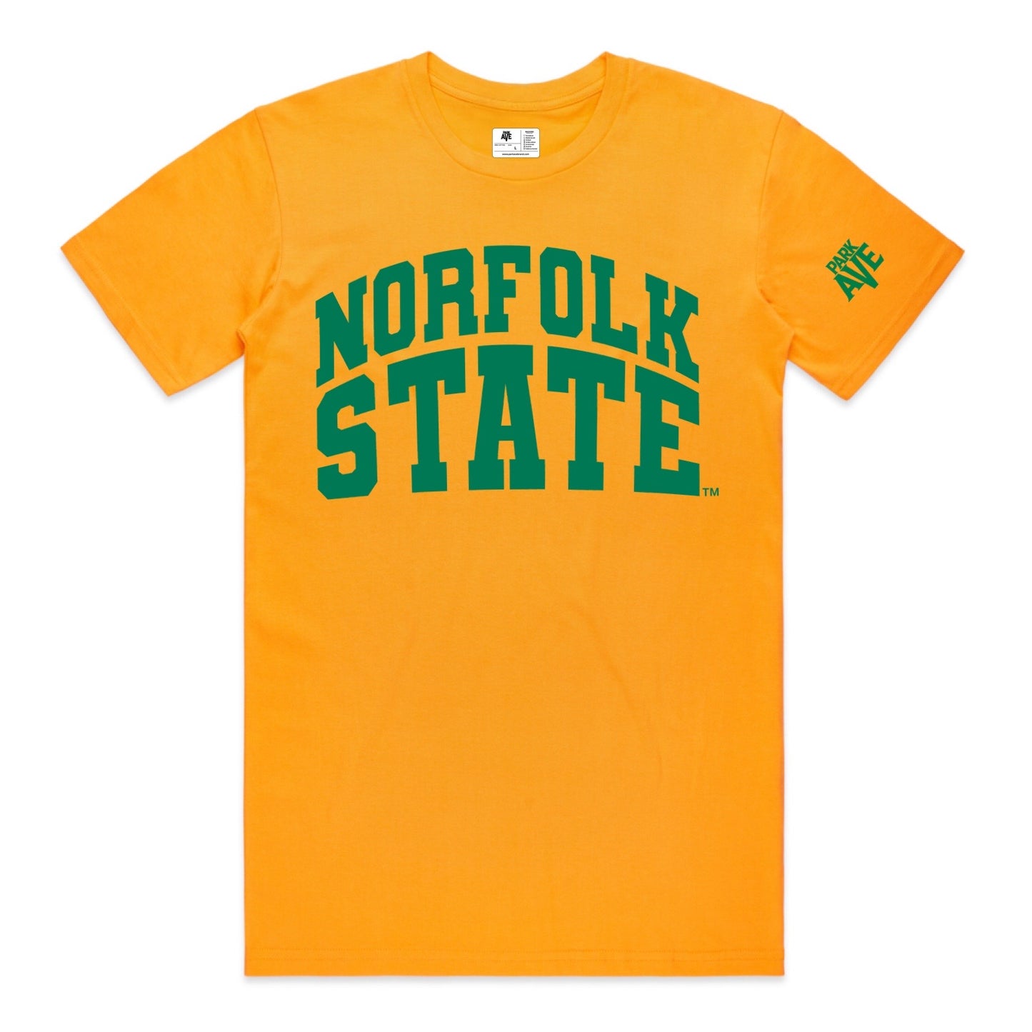 Norfolk State “700 Park Ave” Tee – Gold/Green